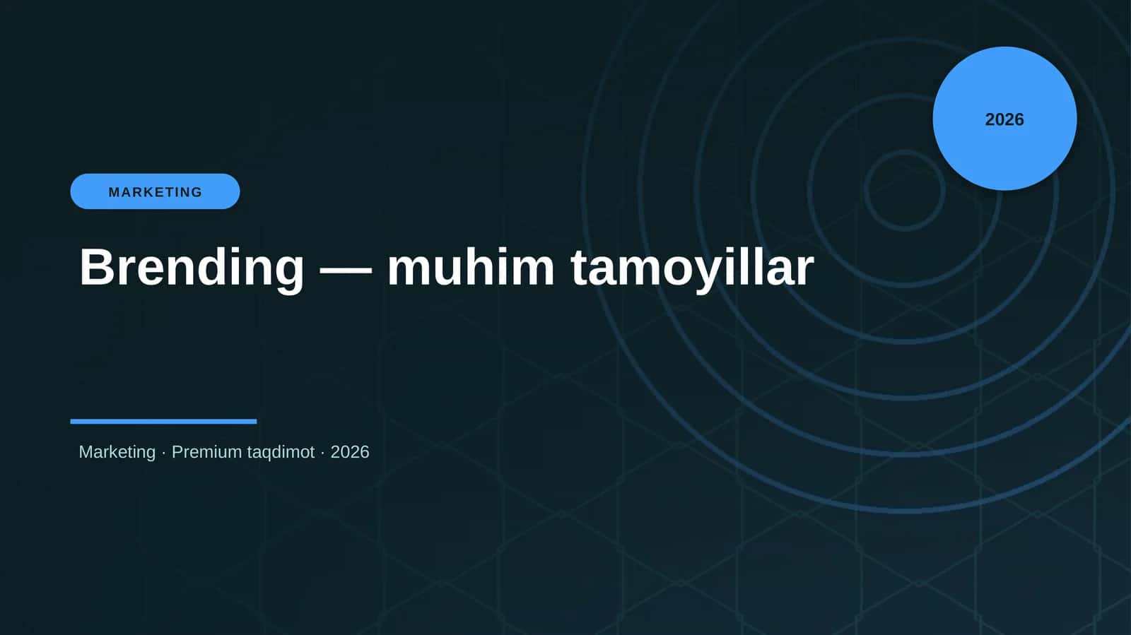 Brending — muhim tamoyillar