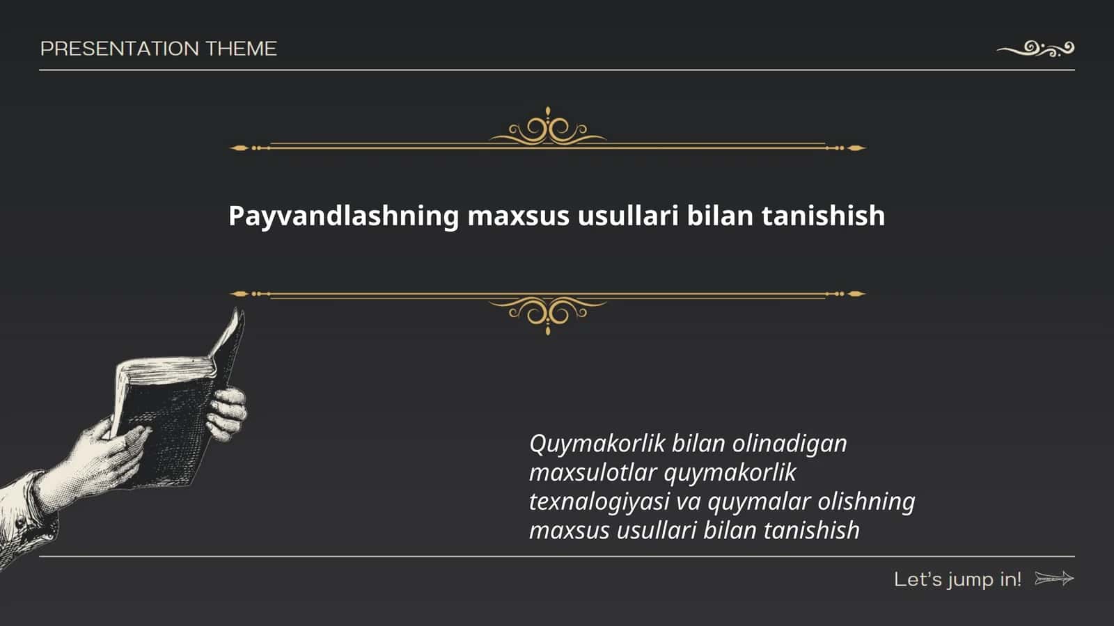 Payvandlashning maxsus usullari bilan tanishish