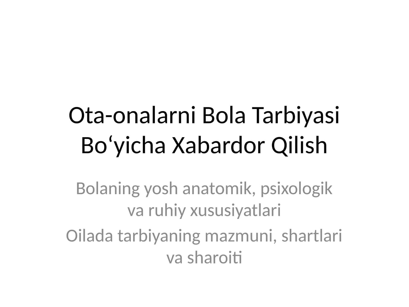 jismoniy tarbiya