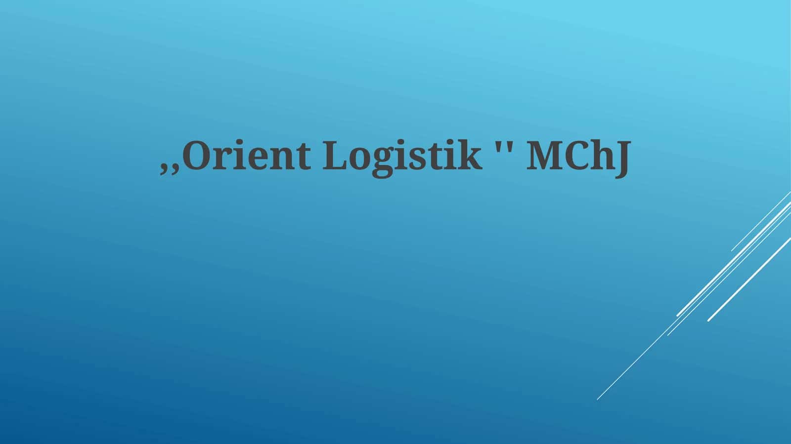 Orient Logistik MChJ