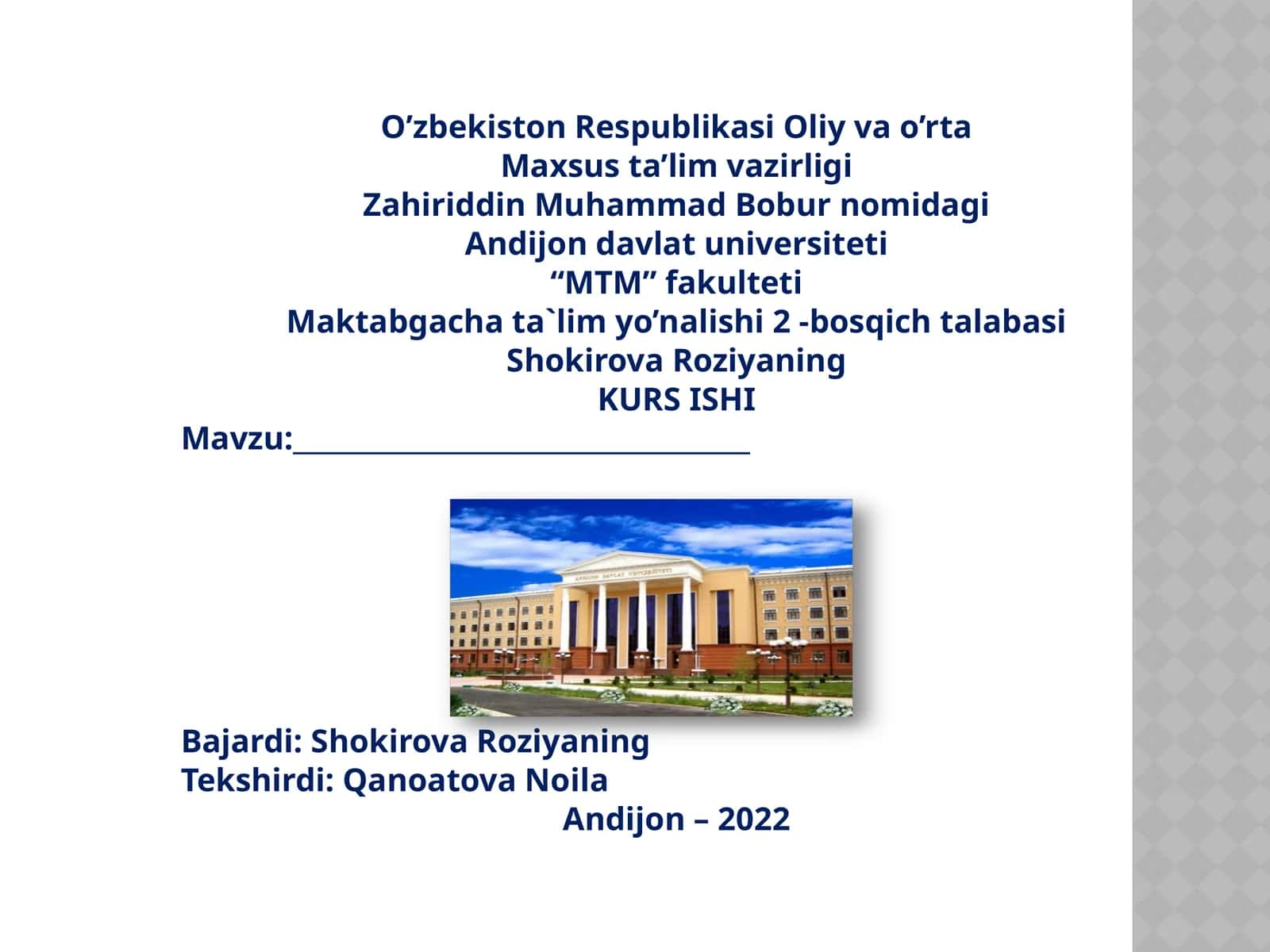 Meyoriy yozma hujjatlar bilan ishlash 1
