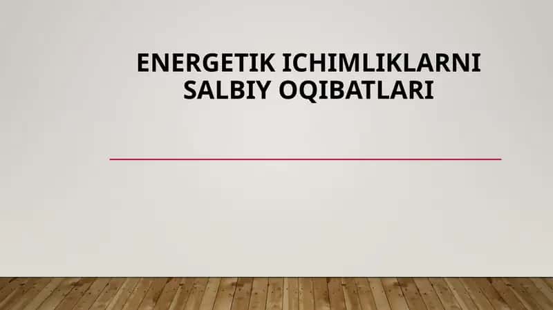 Energetik ichimliklar