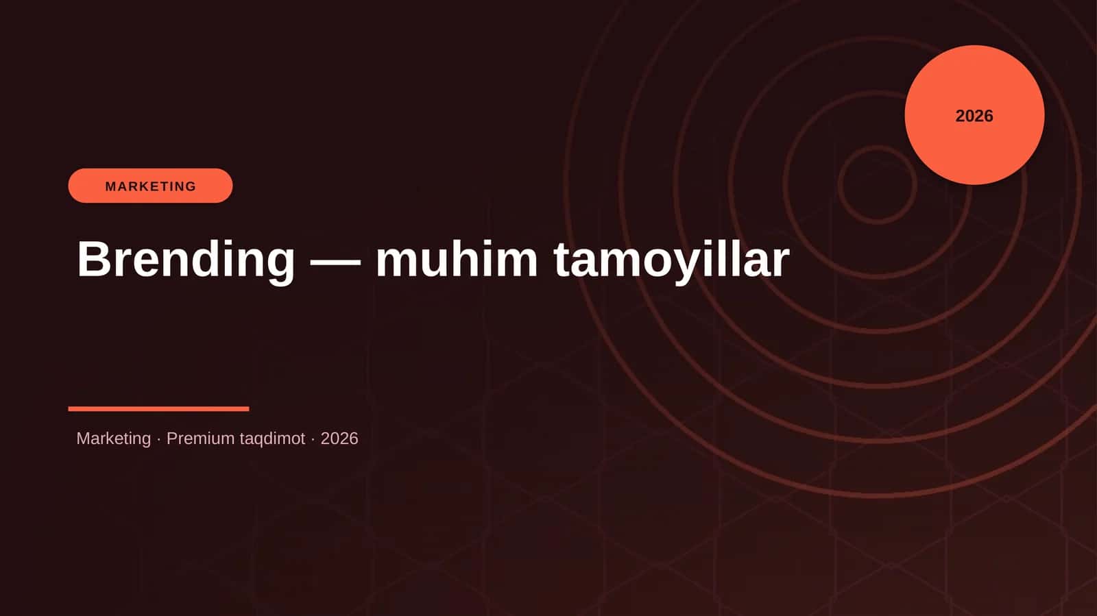 Brending — muhim tamoyillar