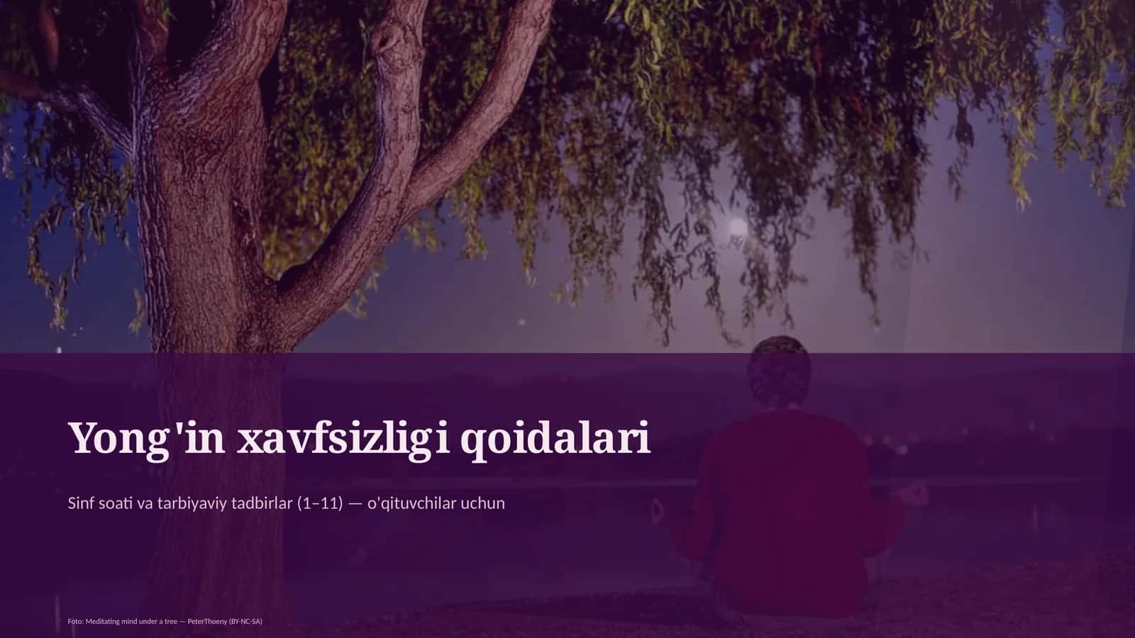 Yong'in xavfsizligi qoidalari