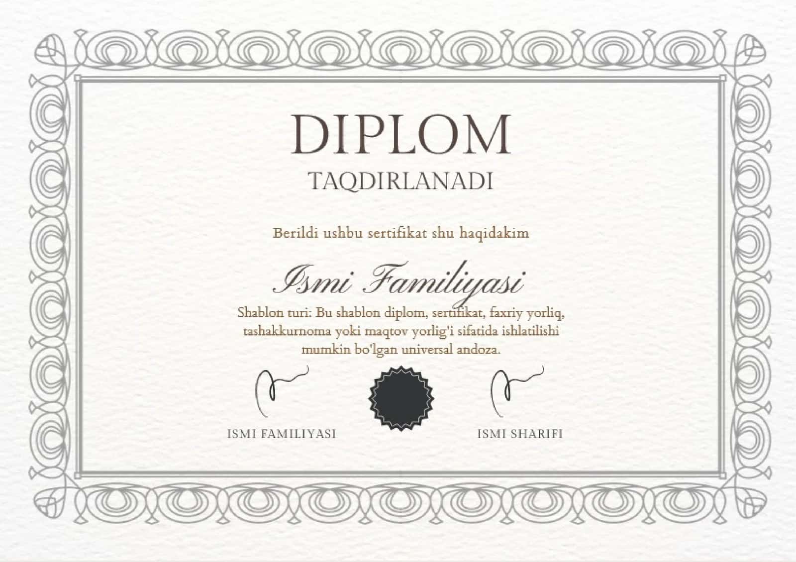 Shablon Diplom