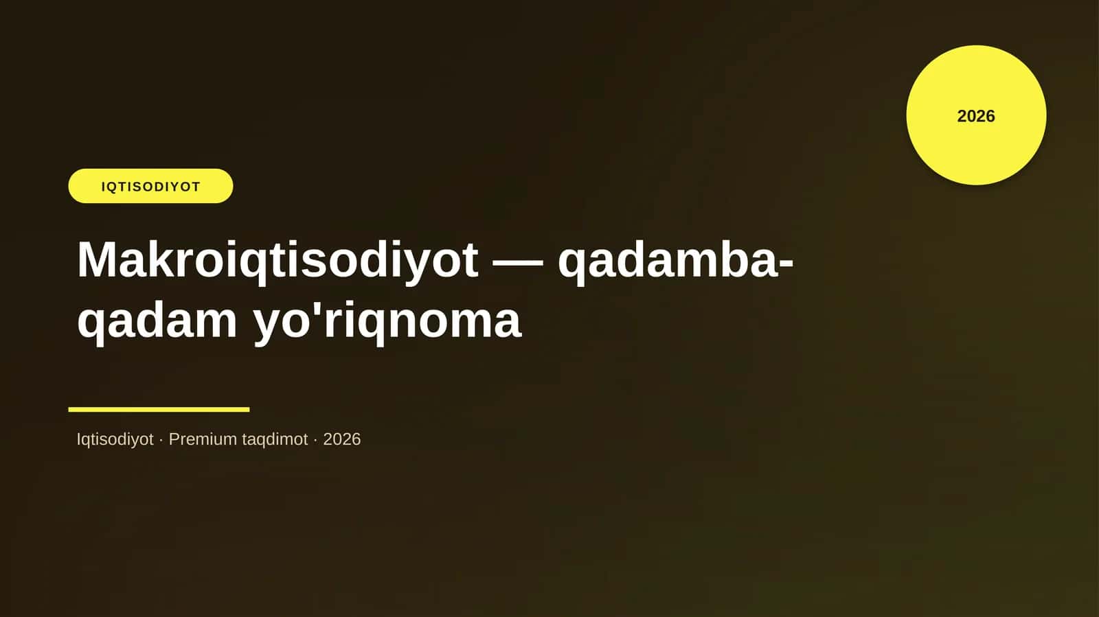 Makroiqtisodiyot — qadamba-qadam yo'riqnoma
