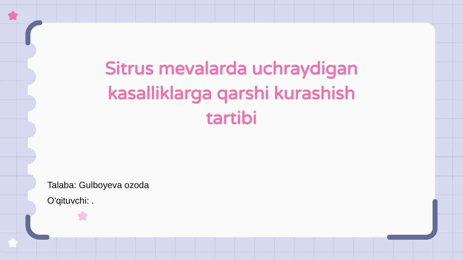 Sitrus mevalarda uchraydigan kasalliklarga qarshi kurashish tartibi