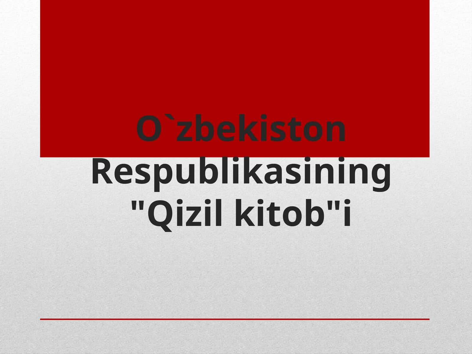 Qizil kitob