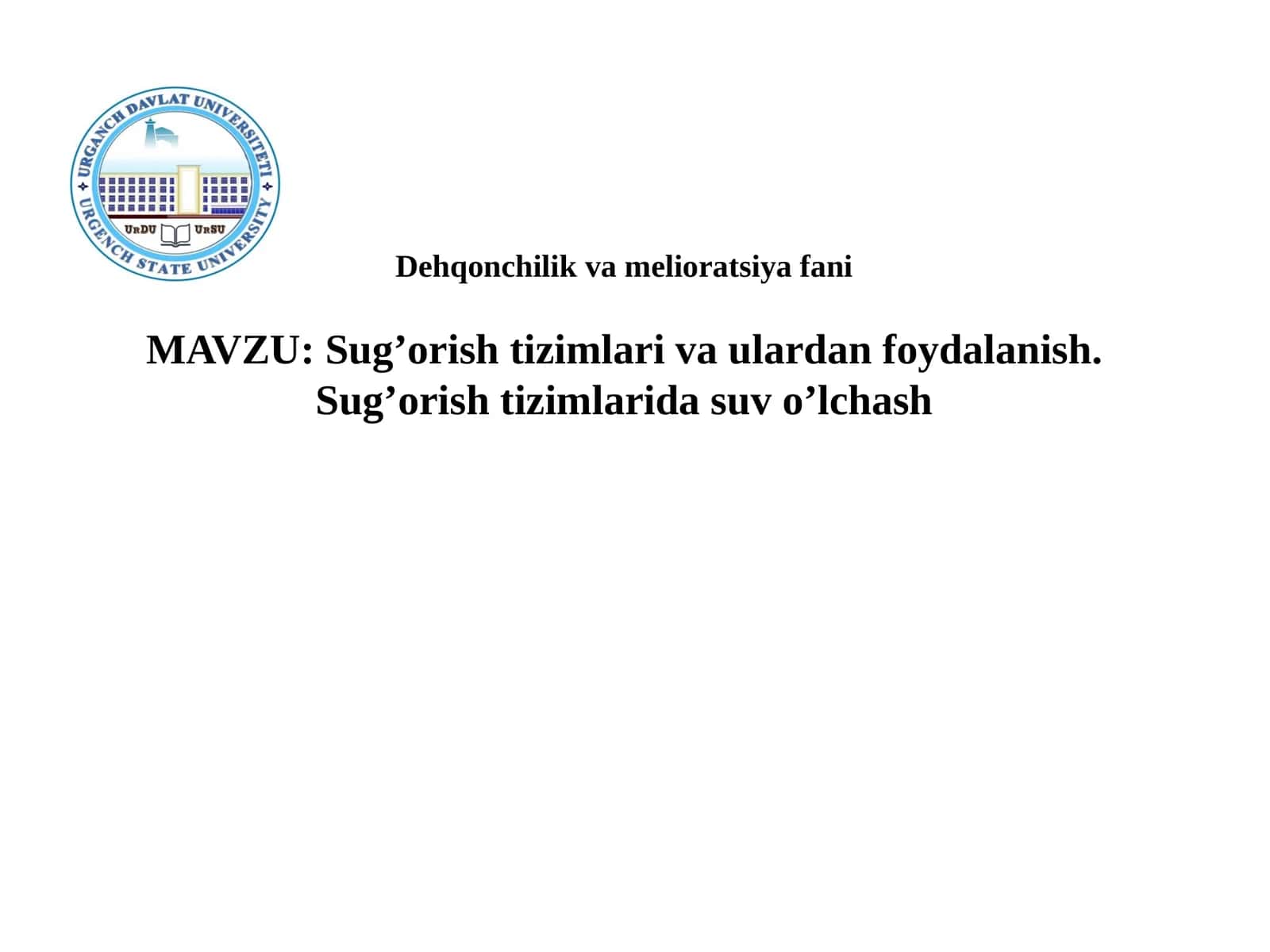 Dehqonchilikvamelioratsiyafani