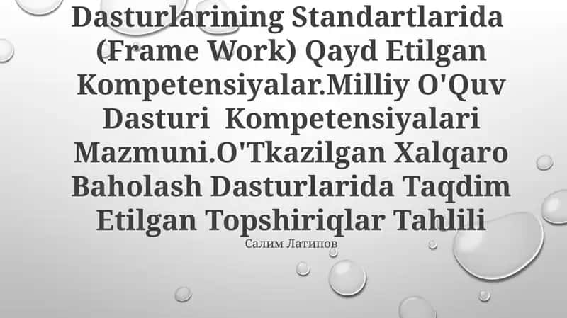 Matematika O'Qitish Metodikasi