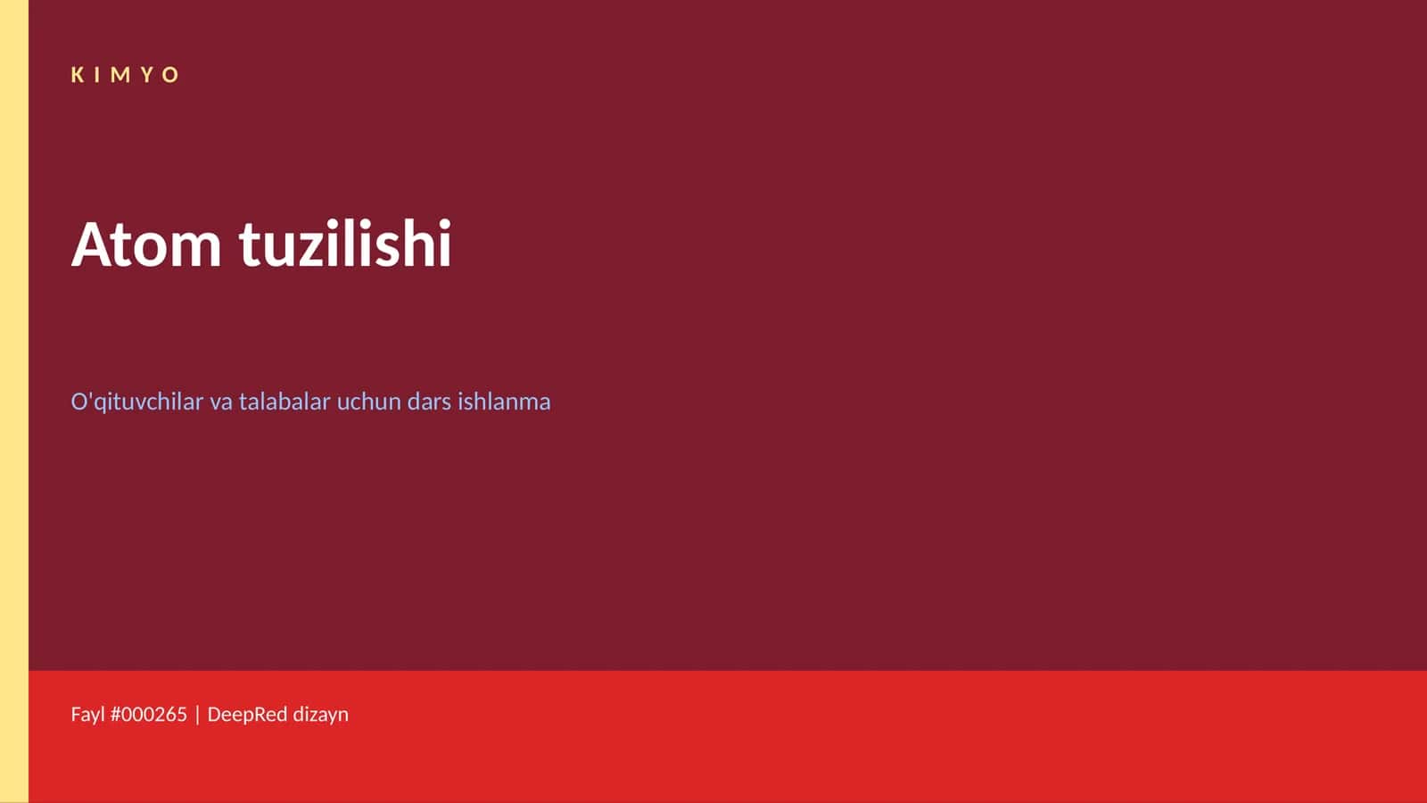 Atom tuzilishi