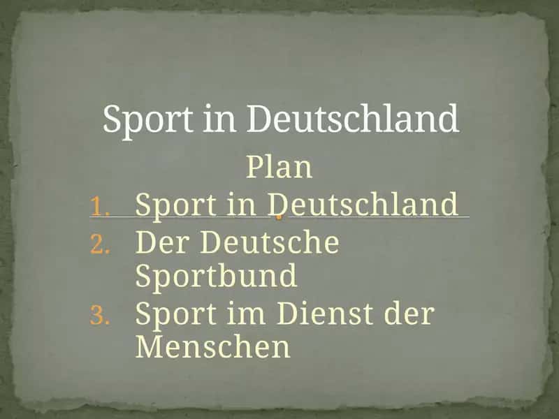 Sport in Deutschland