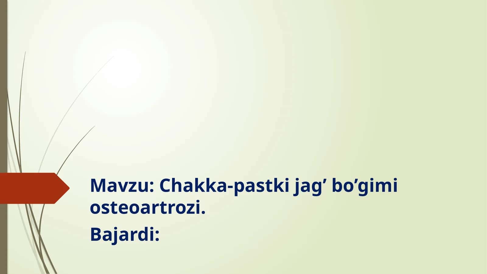 Chakka-pastki jag’ bo’gimi osteoartrozi