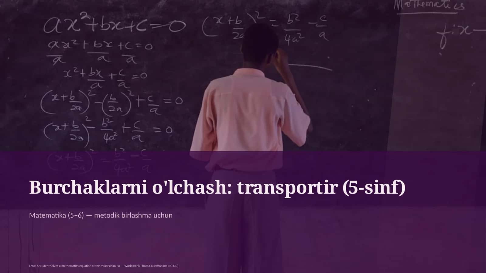Burchaklarni o'lchash: transportir (5-sinf)