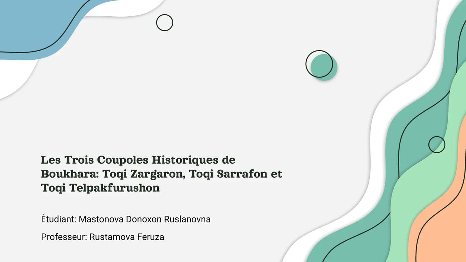 Les Trois Coupoles Historiques de Boukhara: Toqi Zargaron, Toqi Sarrafon et Toqi Telpakfurushon