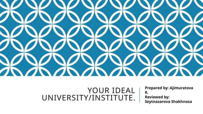 Ideal University/Institute