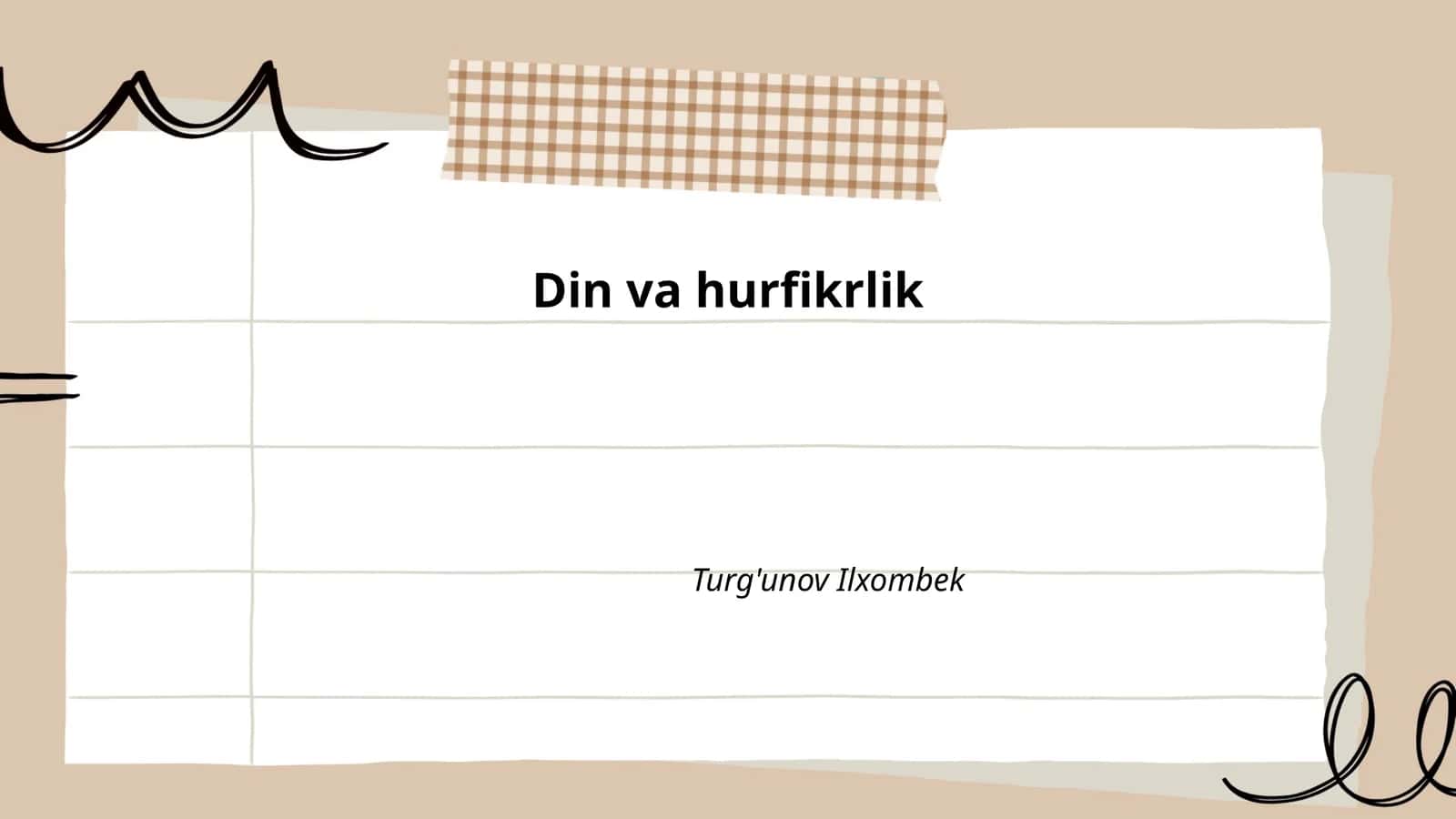 Din va hurfikrlik