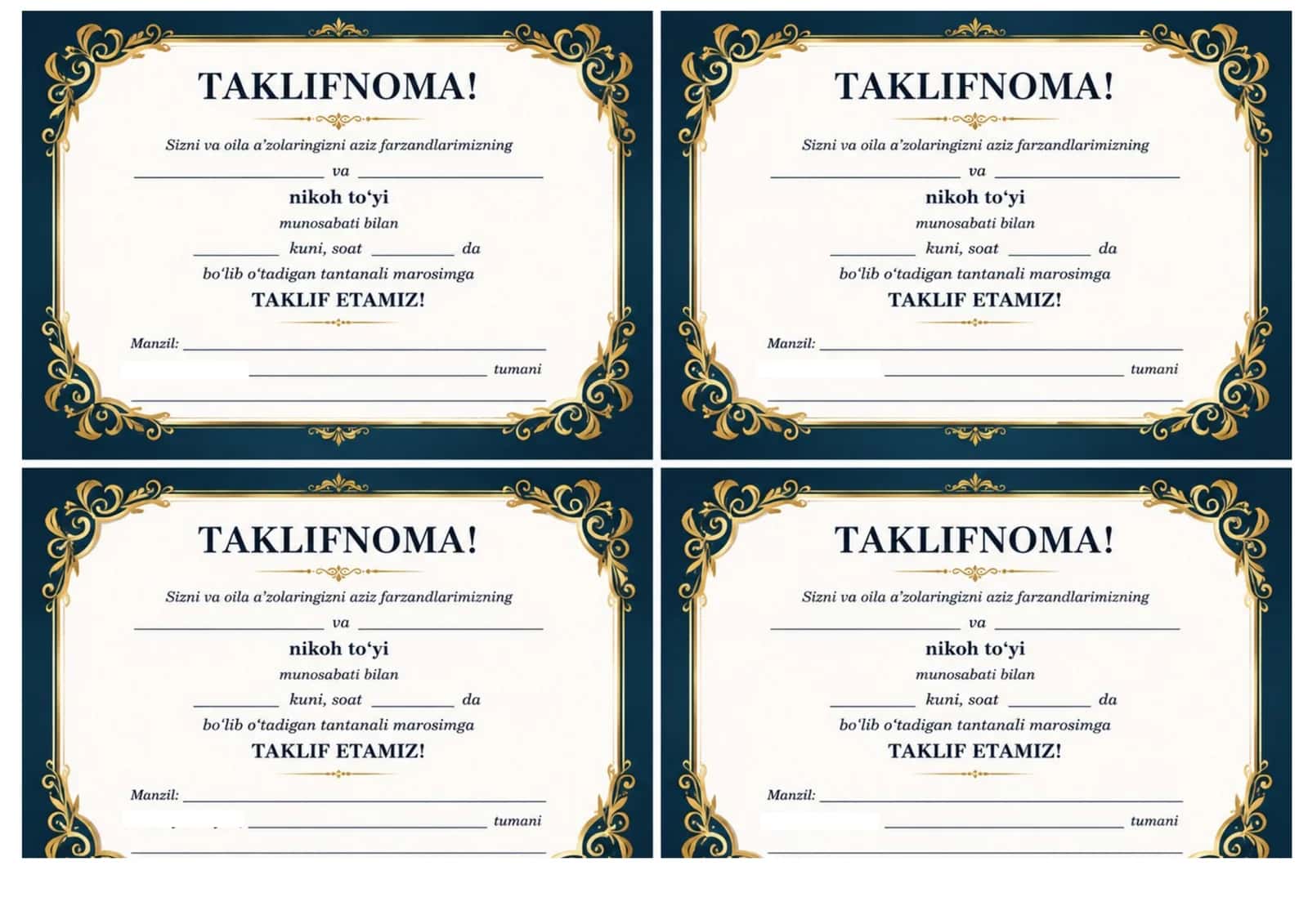 TAKLIFNOMA 2026 YIL