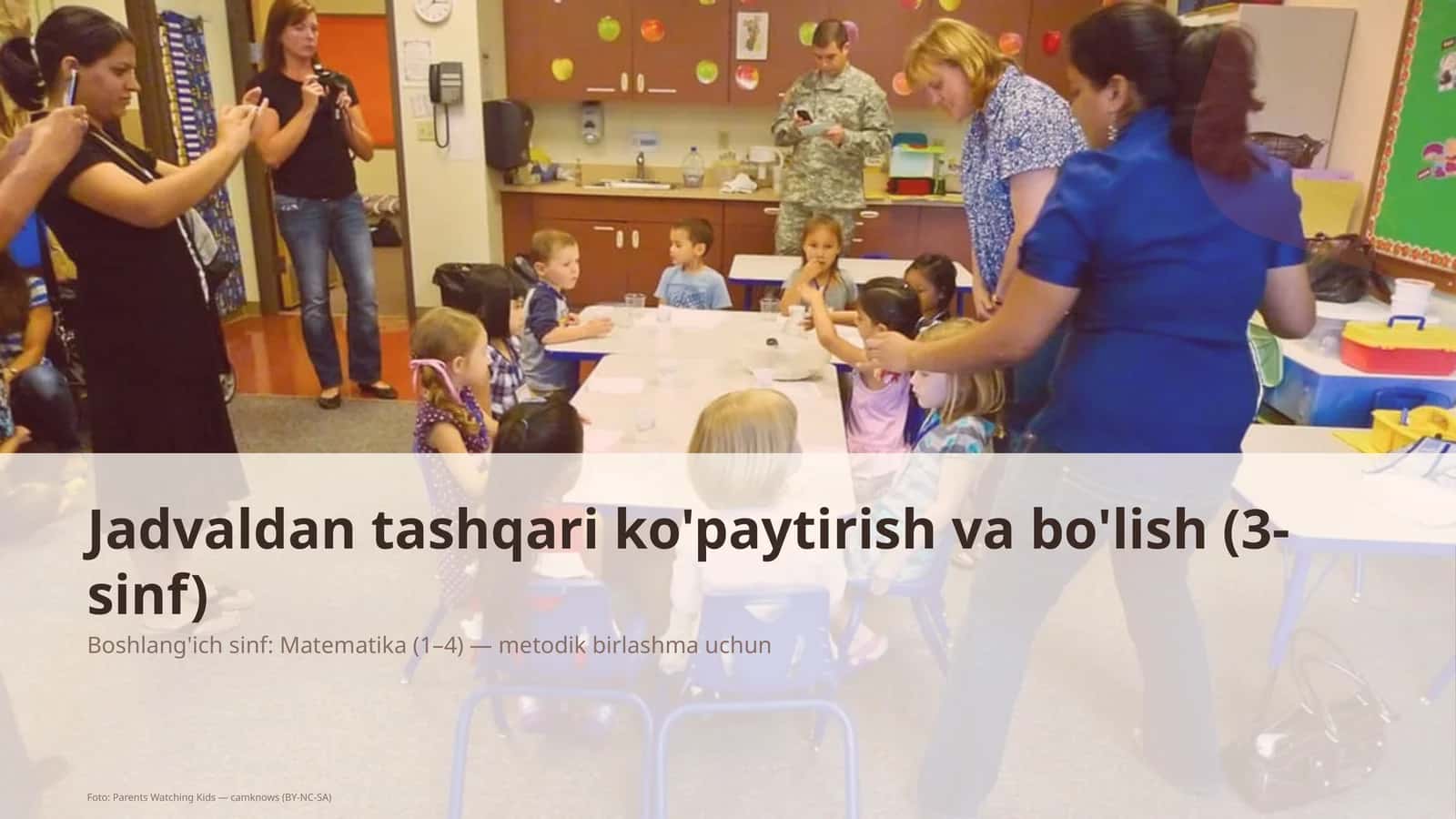 Jadvaldan tashqari ko'paytirish va bo'lish (3-sinf)