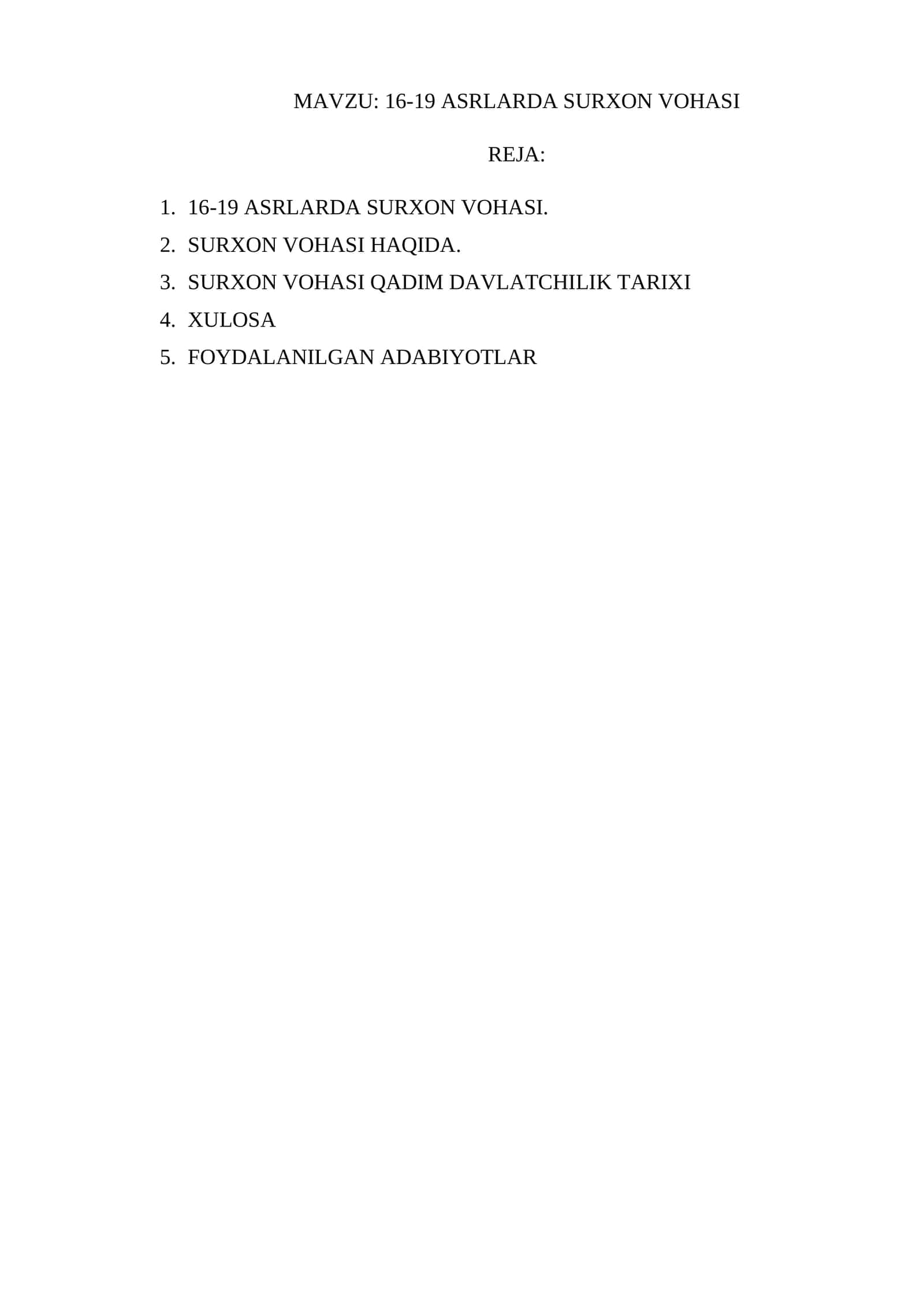 16-19 ASRLARDA SURXON VOHASI