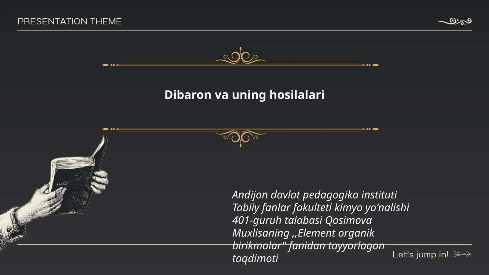 Element organik birikmalar