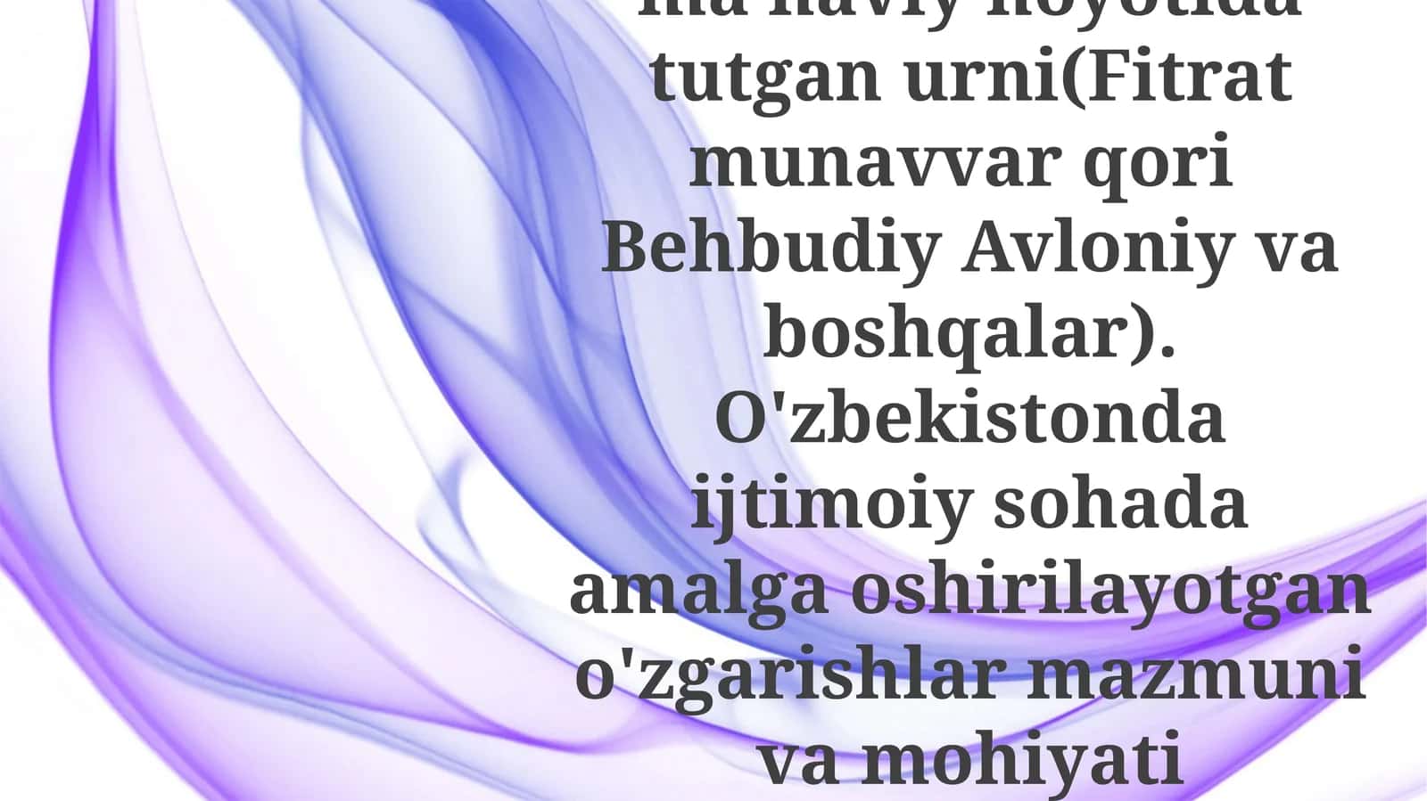 Yangi O'zbekistonni Shakillantirish: Jadid G'oyalarining Ijtimoiy va Ma'naviy Ta'siri