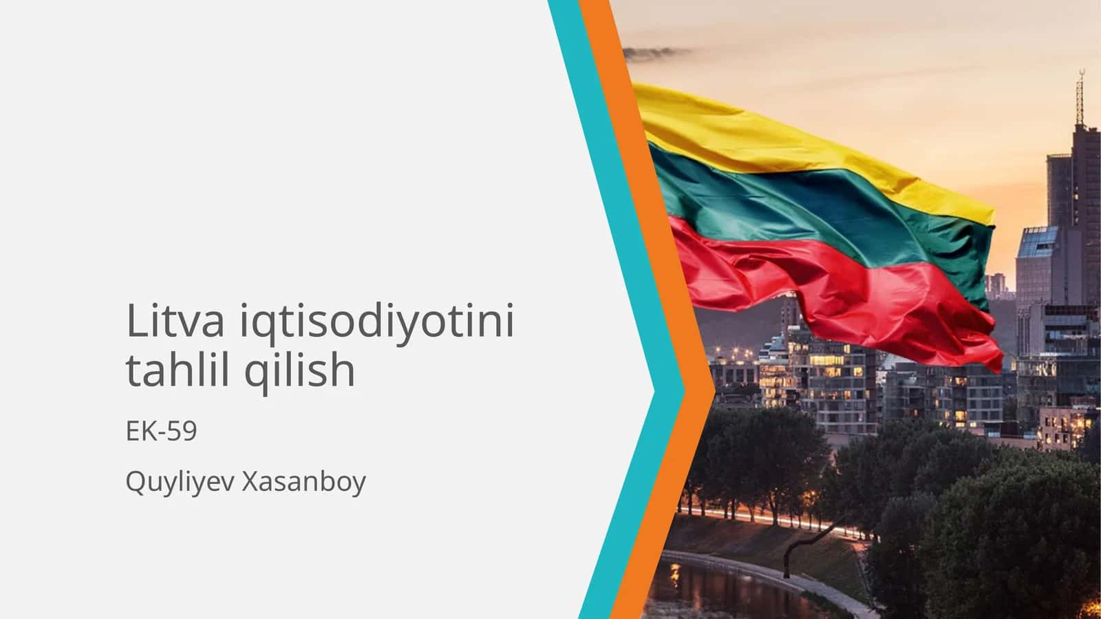 Litvaiqtisodiyotini tahlil qilish