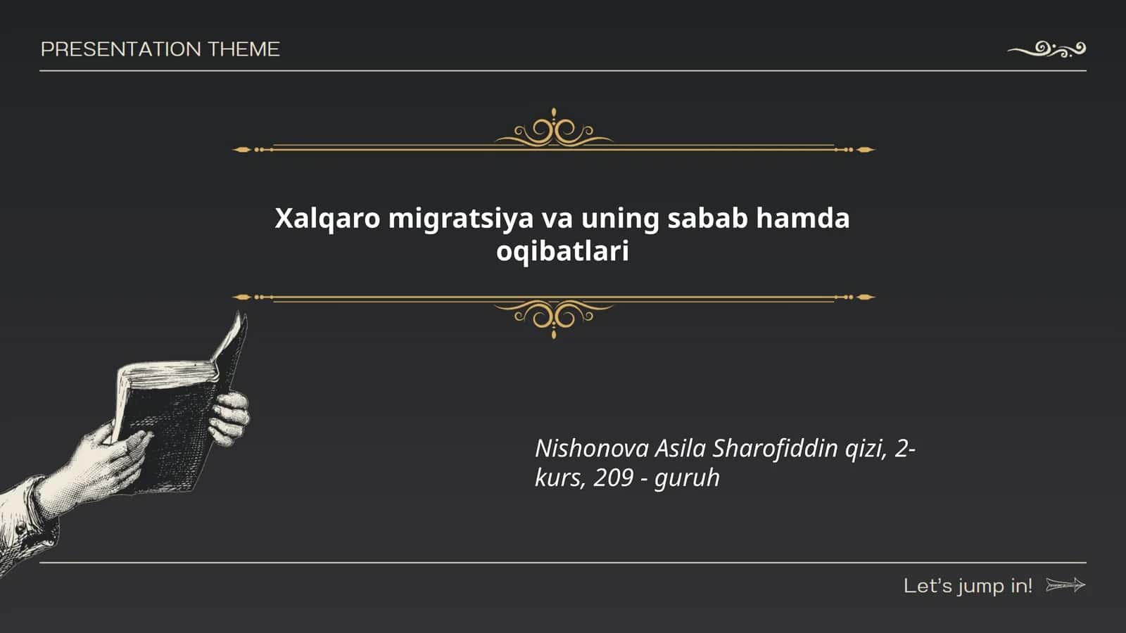 Xalqaro migratsiya va uning sabab hamda oqibatlari