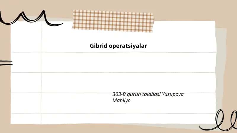 Gibrid operatsiyalar