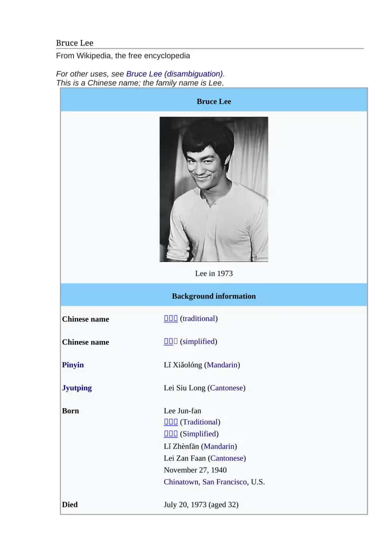 Bruce Lee