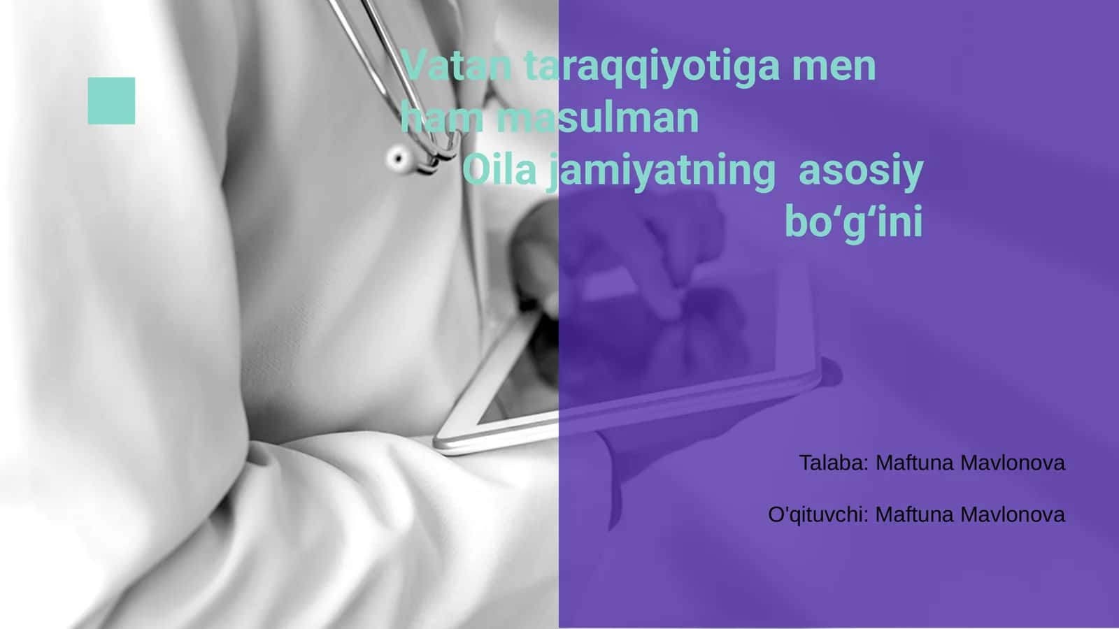 Vatan taraqqiyoti uchun mas'uliyat