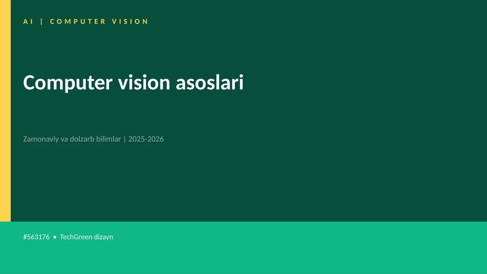 Computer vision asoslari