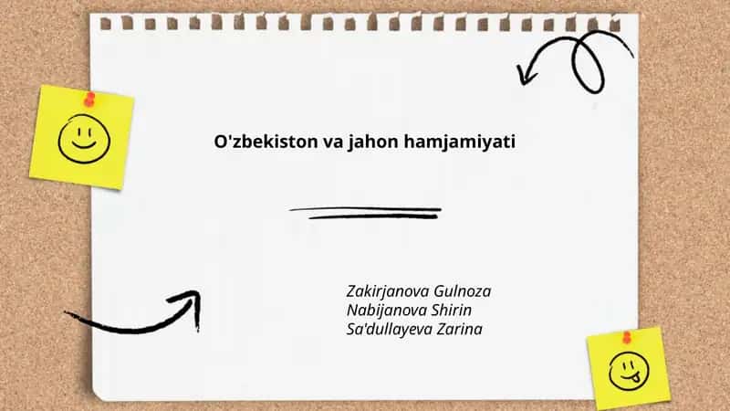 O'zbekiston va jahon hamjamiyati