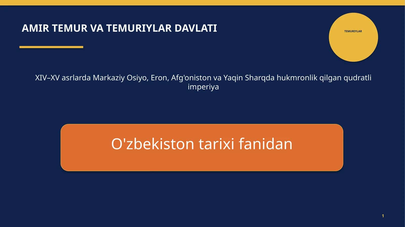 TEMURIYLAR