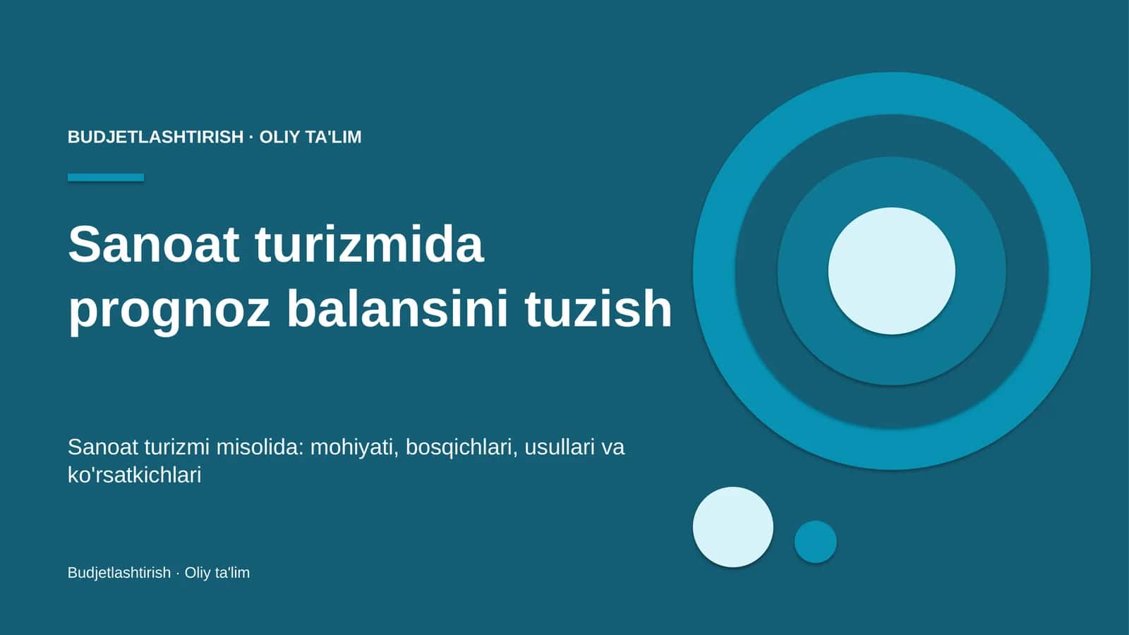 sanoat turizmida prognoz balansini tuzish 1662