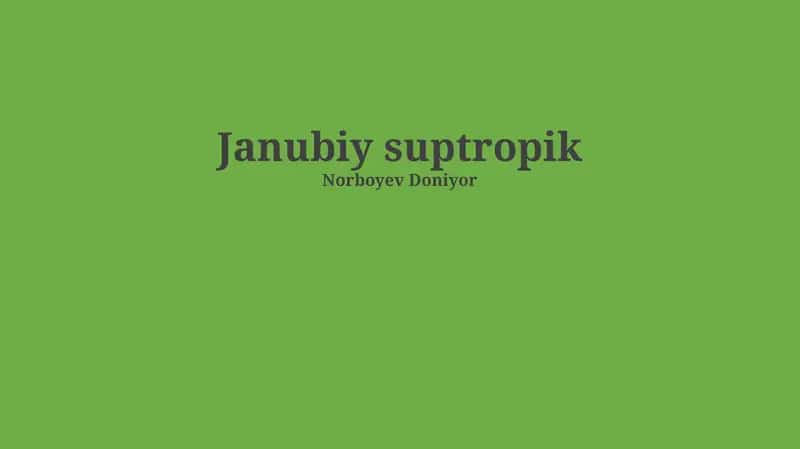 Janubiy suptropik