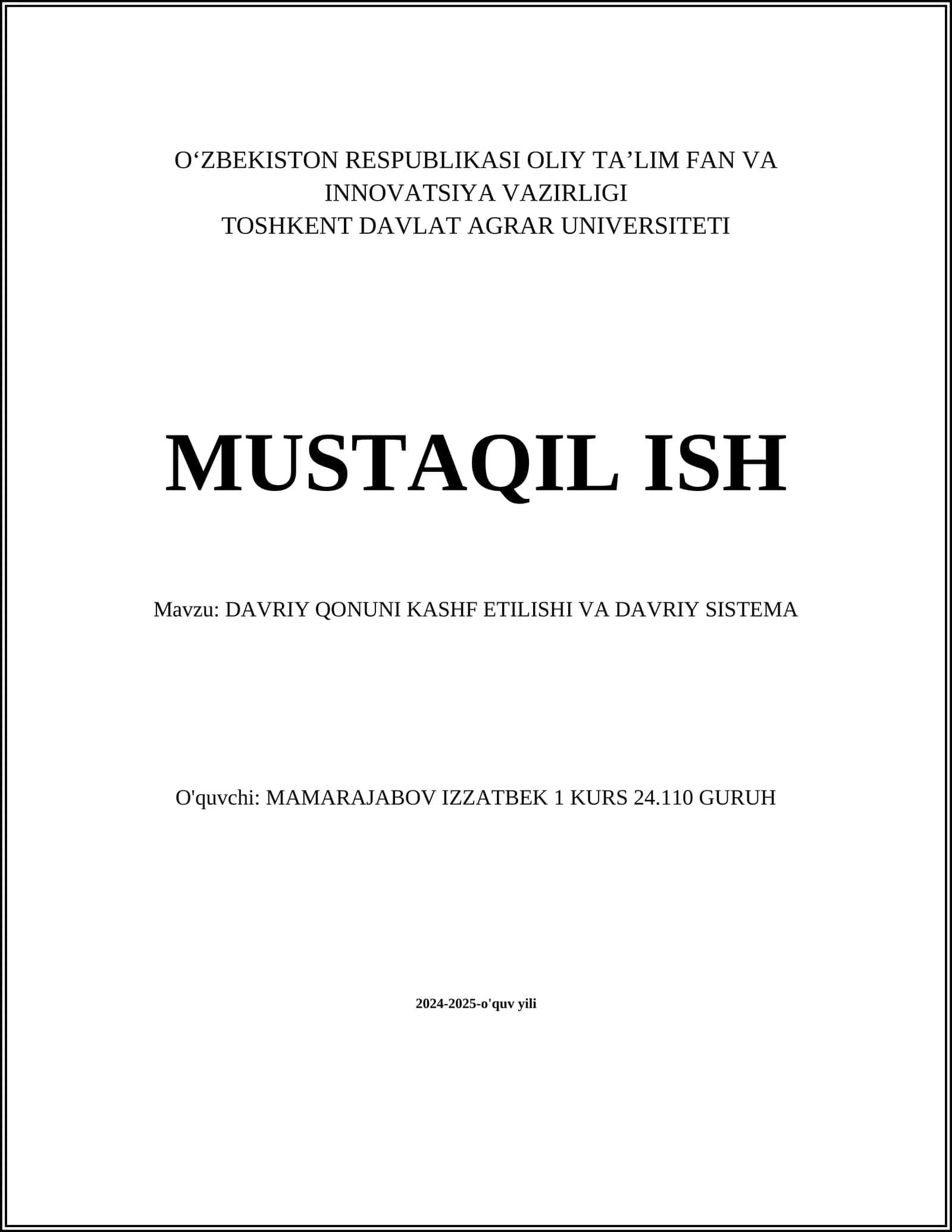 Atom tuzilishi