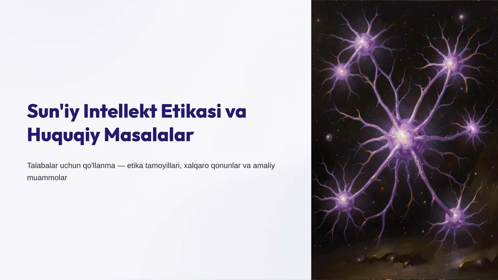 Sun'iy Intellekt Etikasi va Huquqiy Masalalar