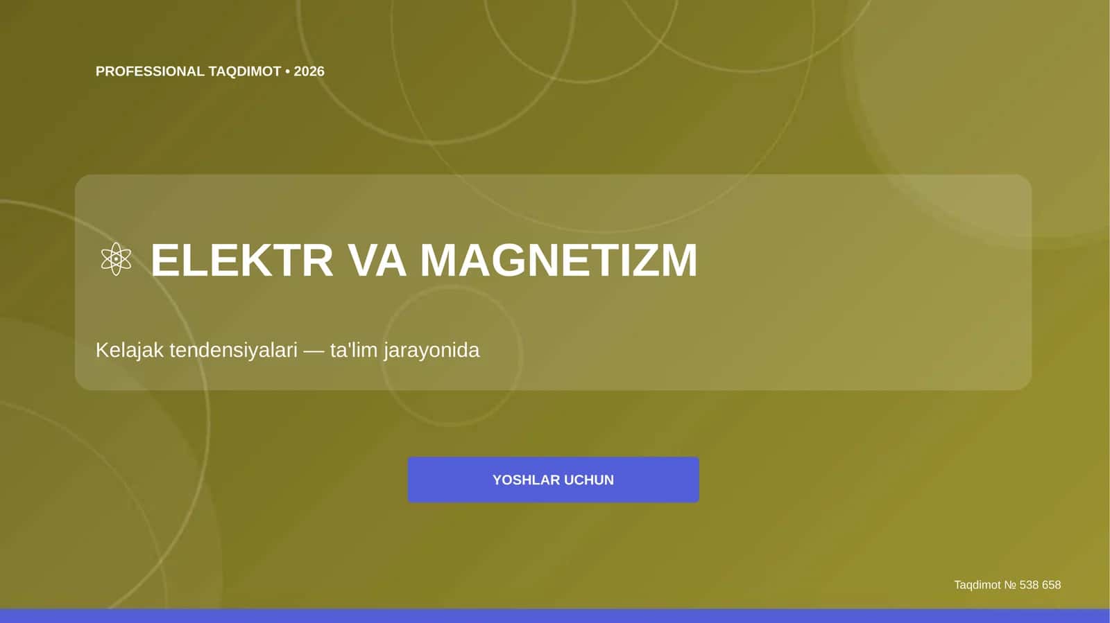 ELEKTR VA MAGNETIZM