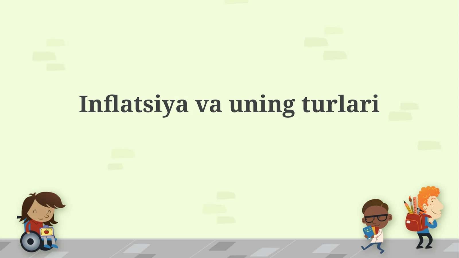 Infliatsiya va uning turlari