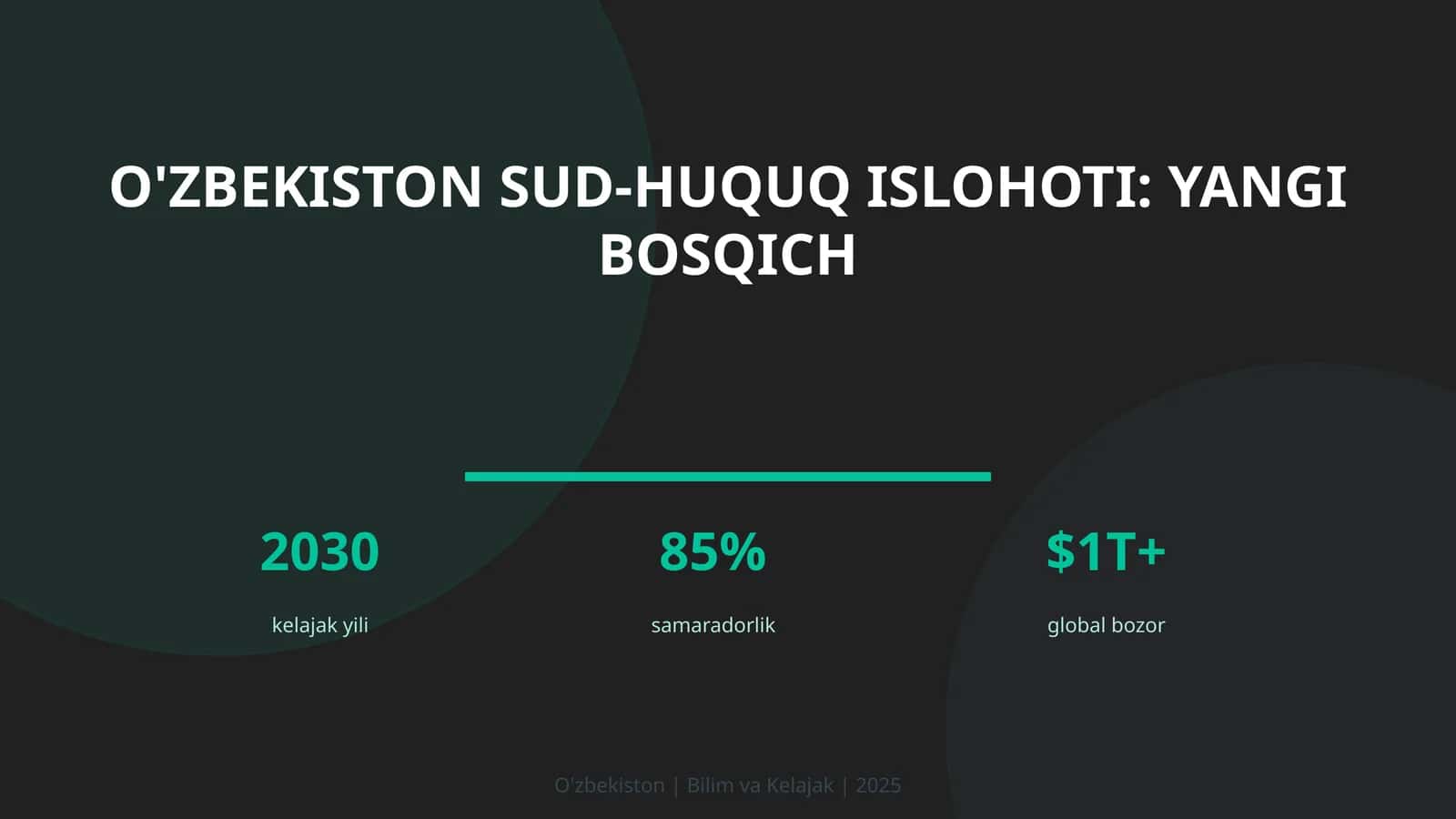 O'zbekiston sud-huquq islohoti: yangi bosqich