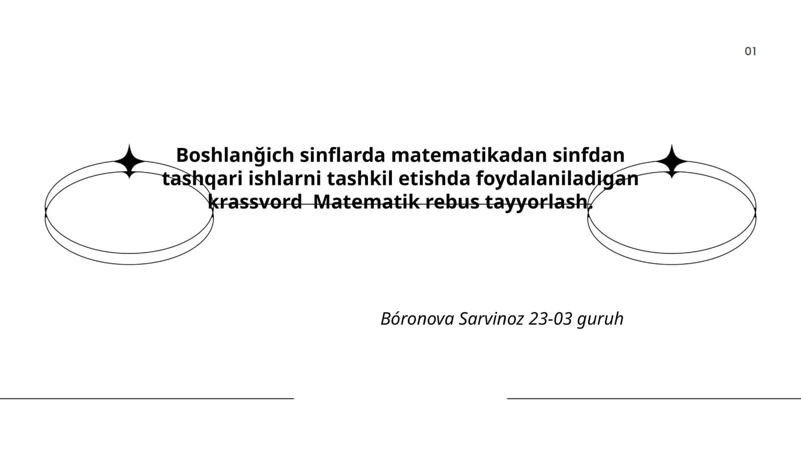 Matematik rebus tayyorlash