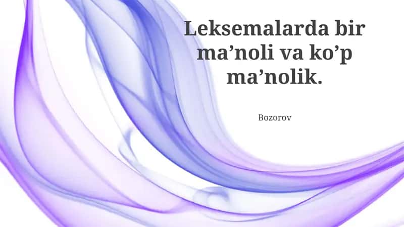 Ko'p ma'nolilik