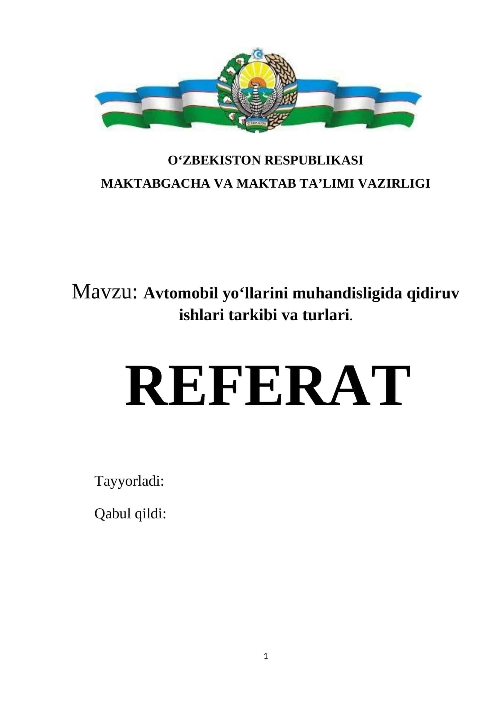 Avtomobil yo‘llarini muhandisligida qidiruv ishlari tarkibi va turlari.