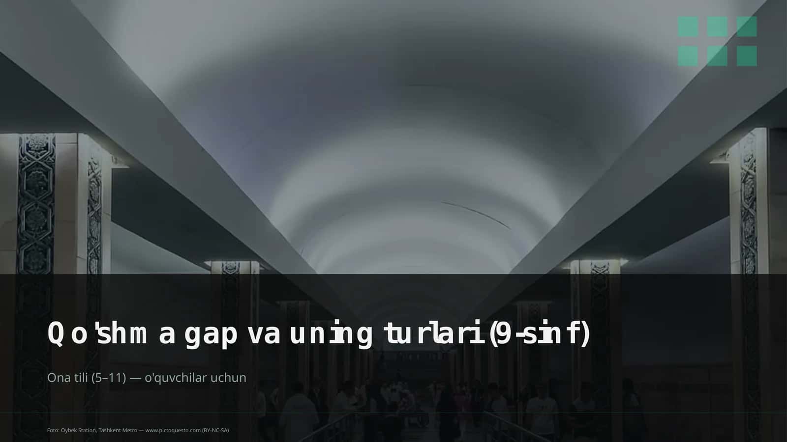 Qo'shma gap va uning turlari (9-sinf)