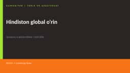 Hindiston global o'rin
