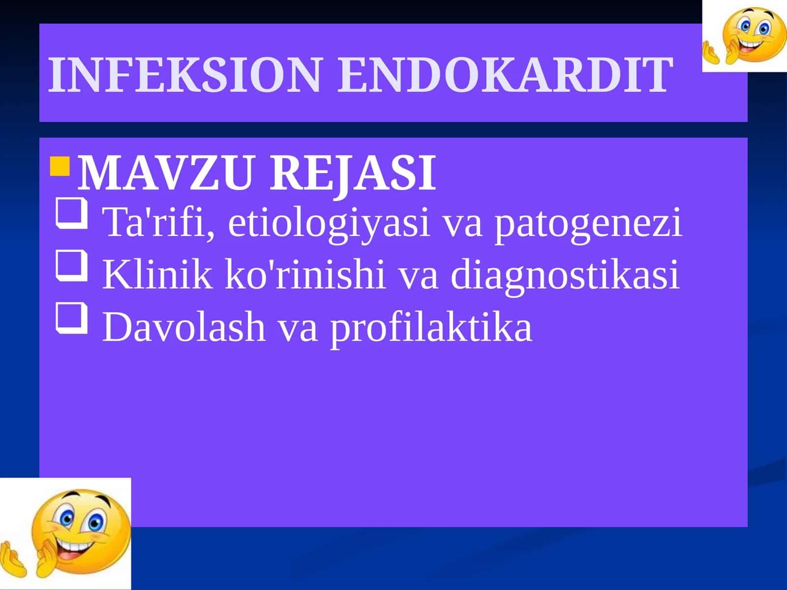 INFEKSION ENDOKARDIT PREZENTATSIYA