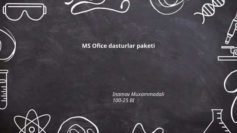 MS Ofice dasturlar paketi