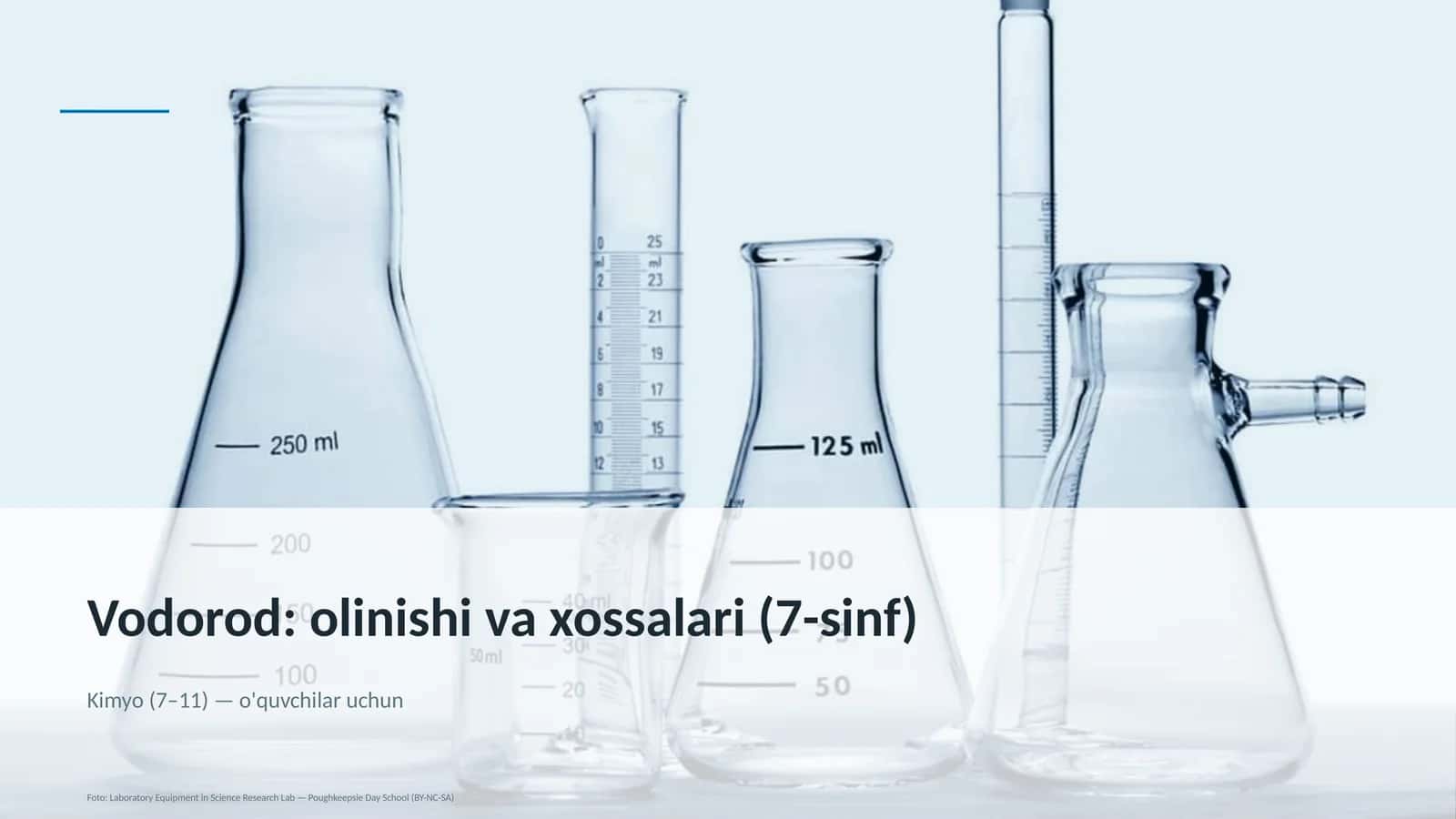 Vodorod: olinishi va xossalari (7-sinf)