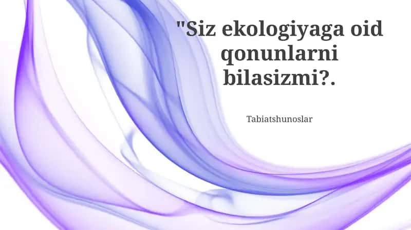 Atrof-muhitni muhofaza qilish to'g'risidagi qonunlar